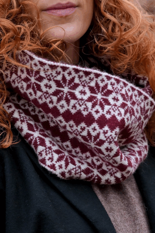 Scandi Fairisle Snood Scarf
