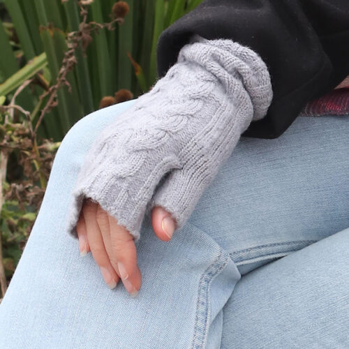Cable Knit Wrist Warmers