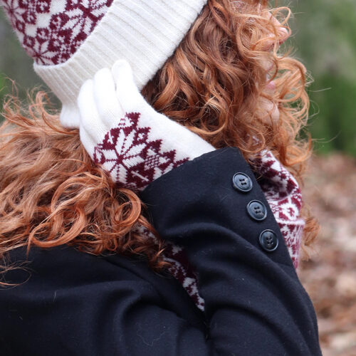 Scandi Fairisle Patterned Gloves
