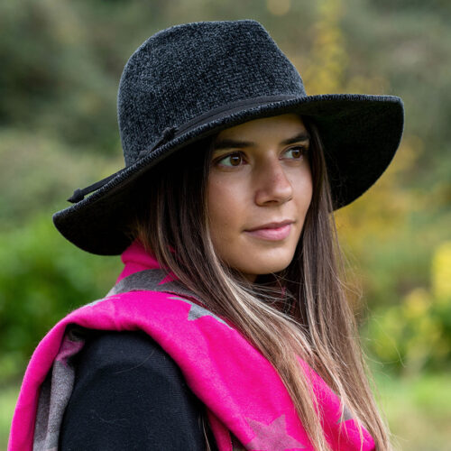 Women's Chenille Fedora Hat