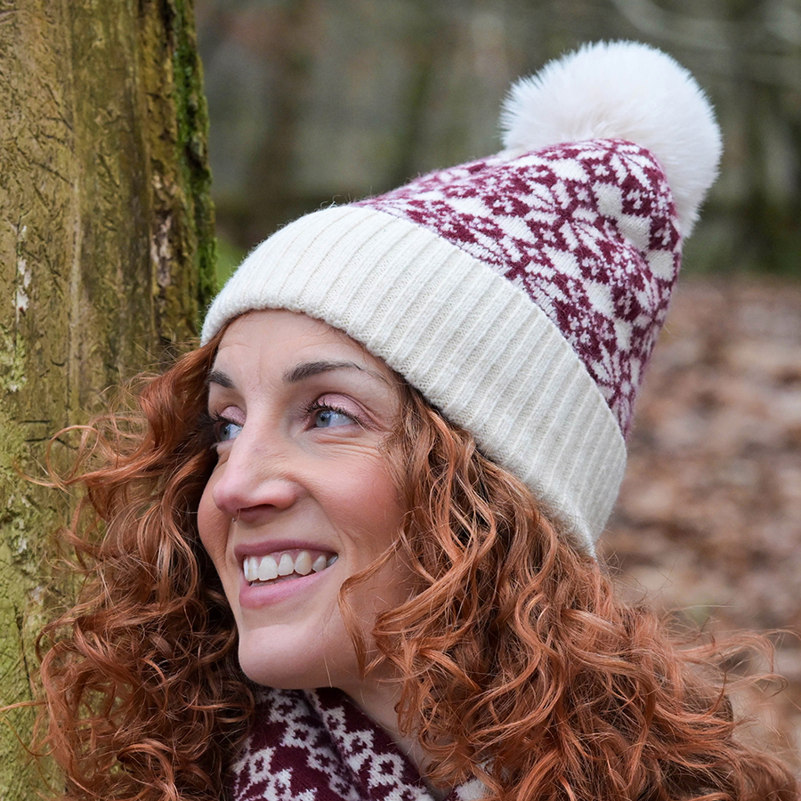 Scandi Fairisle Bobble Hat