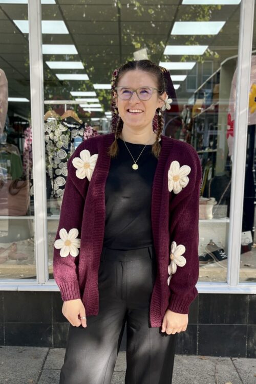 Daisy Flower Cardigan
