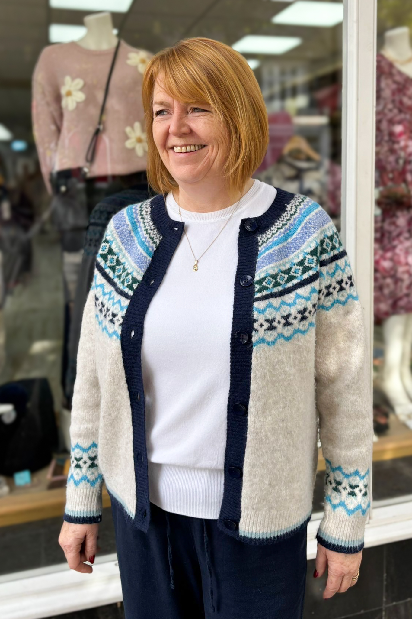 Fairisle Buttoned Cardigan