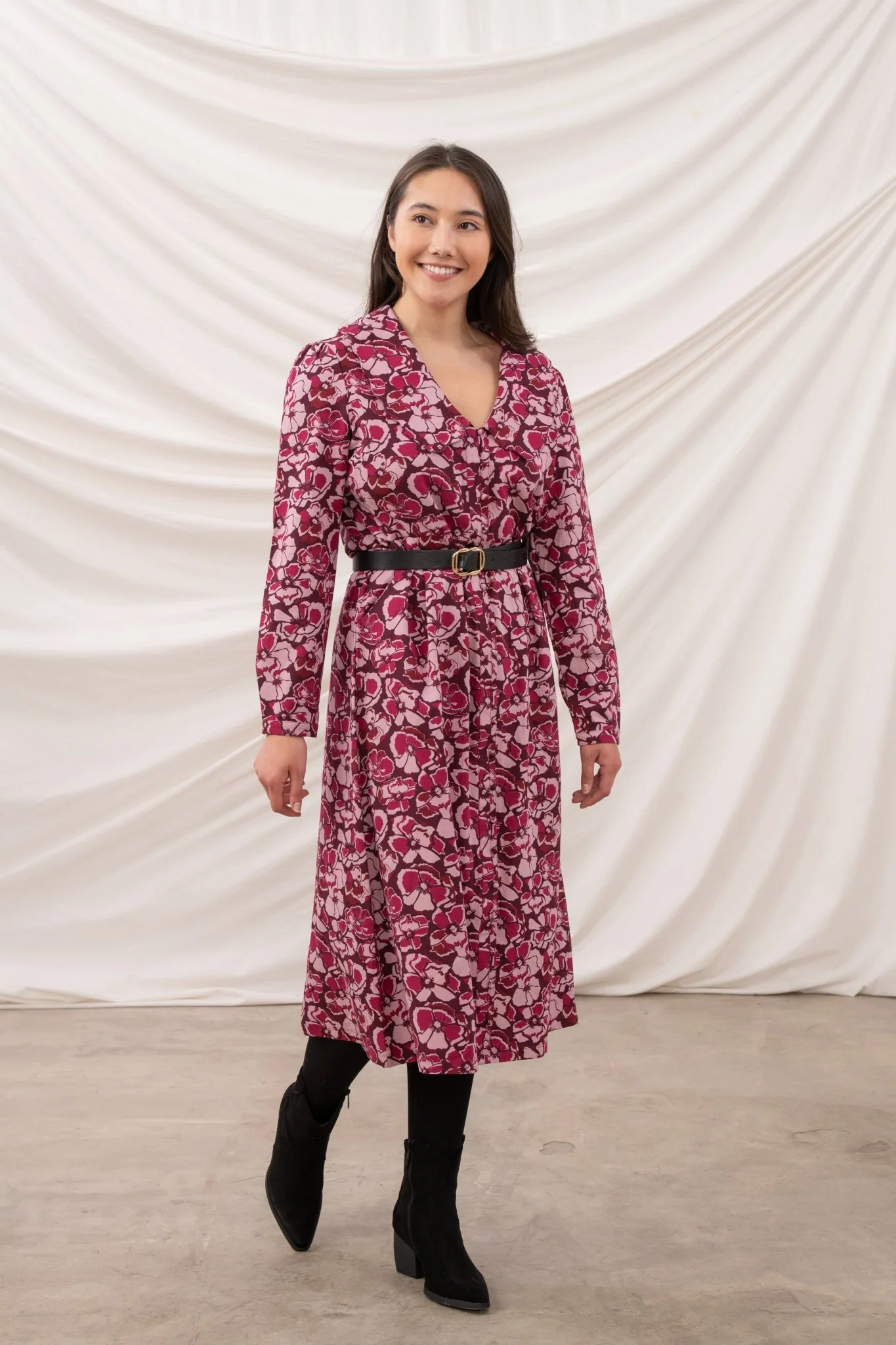 WOCLDR0097 - Bryony Dress 2 Bryony Patterned Midi Dress