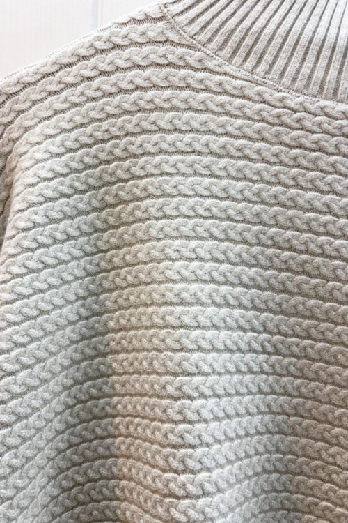 Detailed Knitted High-neck Jumper