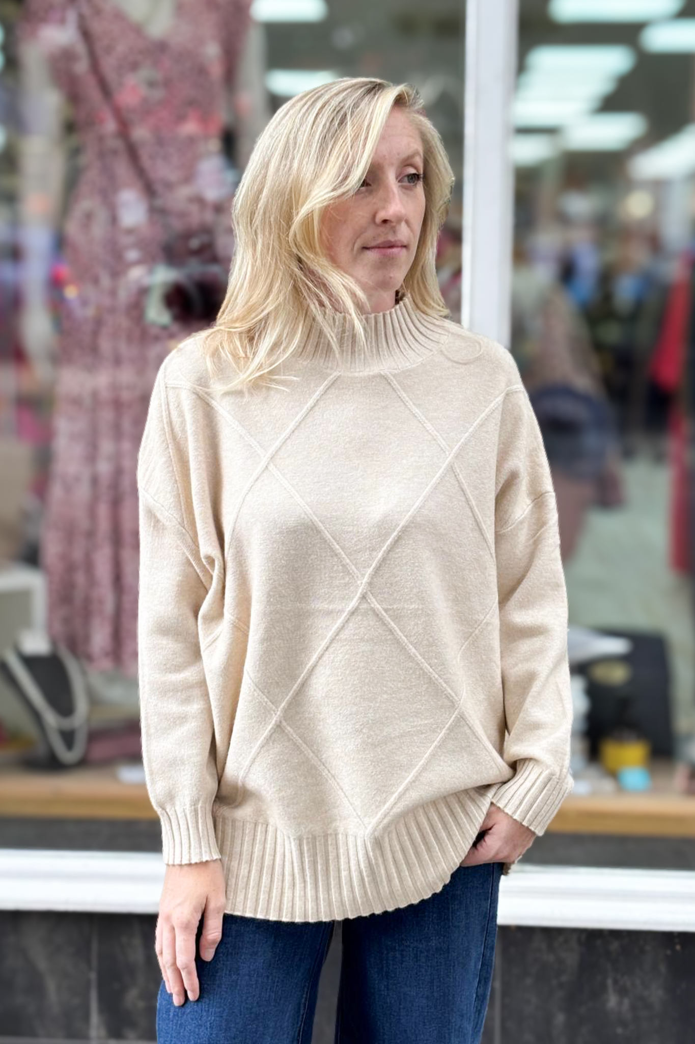 Diamond Knit Jumper