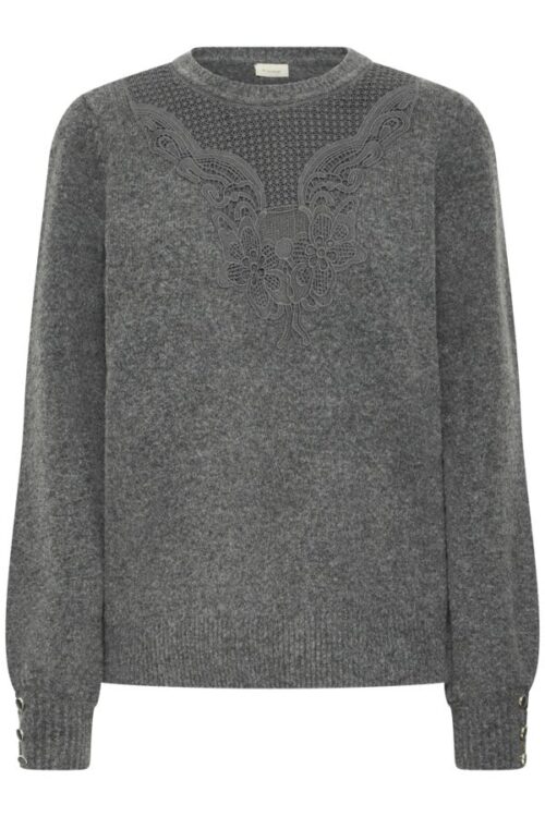 Lace Detail Knitted Pullover