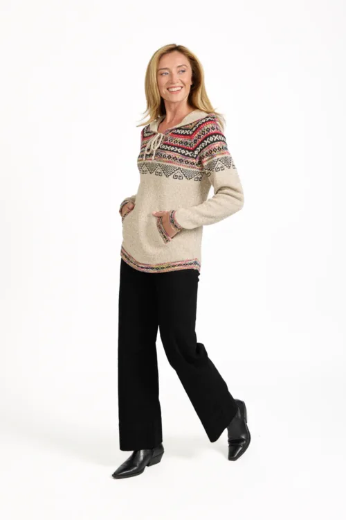 Fair Isle Hooded Jumper