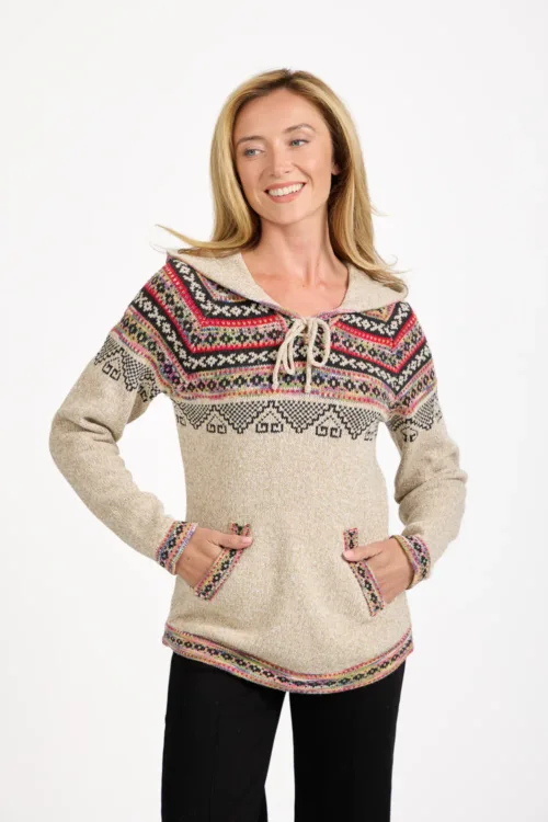 Fair Isle Hooded Jumper