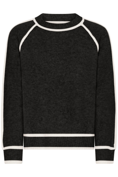 Sorbet Contrast Stitch Knitted Jumper