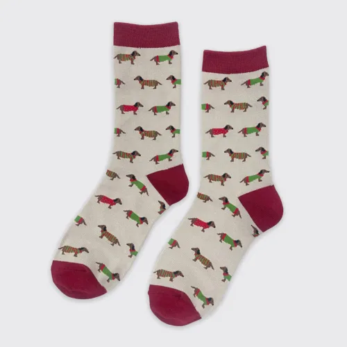 WOFTSO0038 - Dachshund Patterned Socks