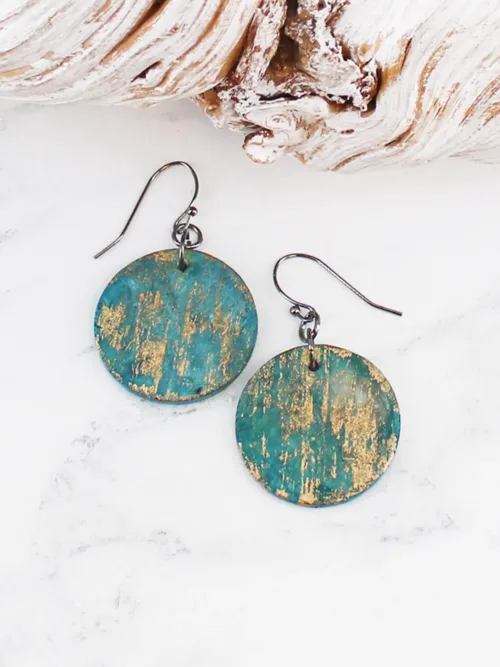Shell Disc Drop Earring
