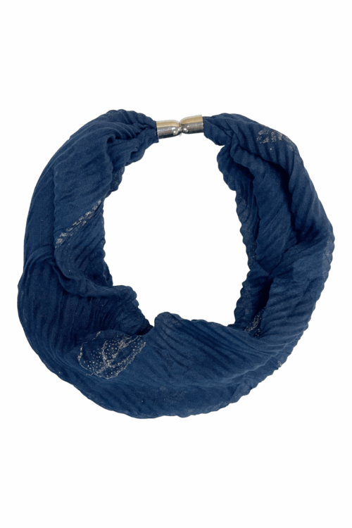 Small Glitter Leaf Magnetic Scarf