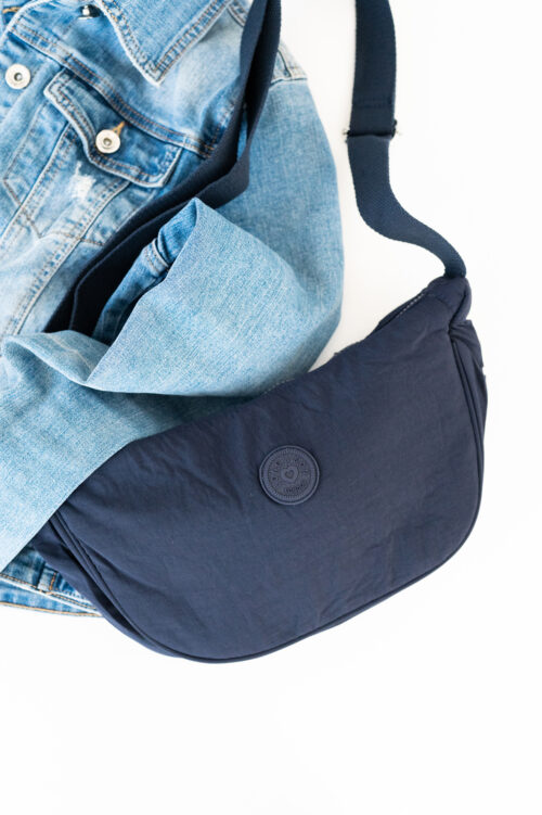 Banana Crossbody Bag - Navy