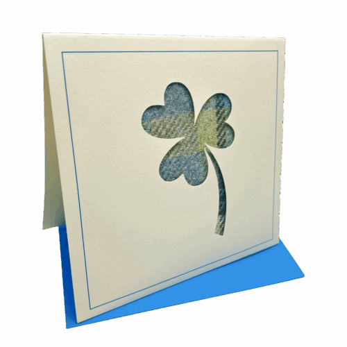Lambacraft Clover Tweed Greetings Card
