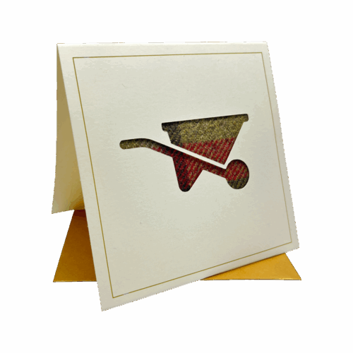 Wheelbarrow Tweed Card