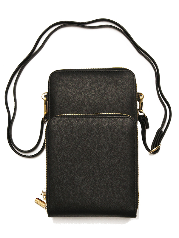 WOACBG0005 - Black Crossbody Travel Handbag