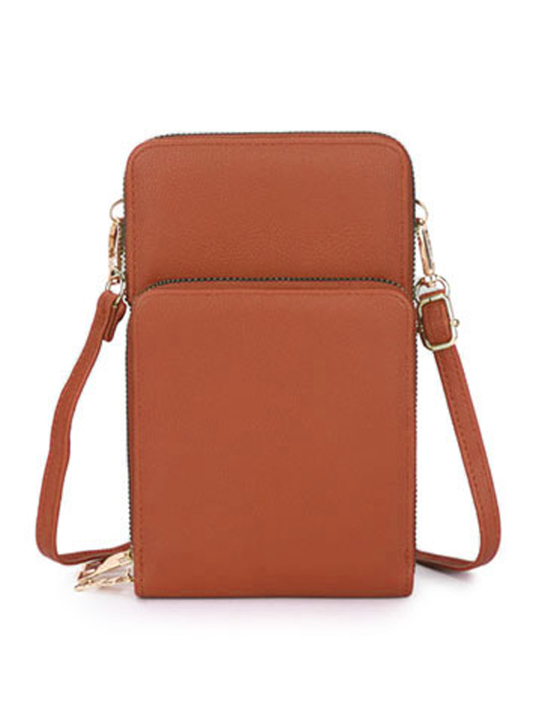 WOACBG0005 - Tan Crossbody Travel Handbag
