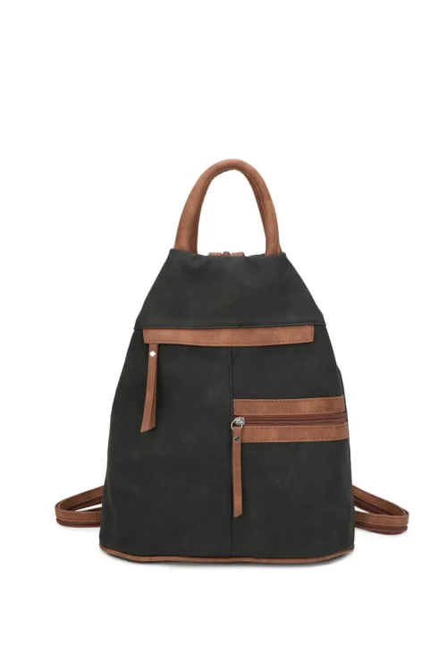 Faux Suede Backpack