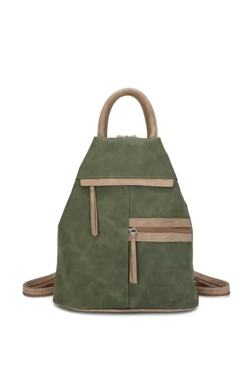 Faux Suede Backpack