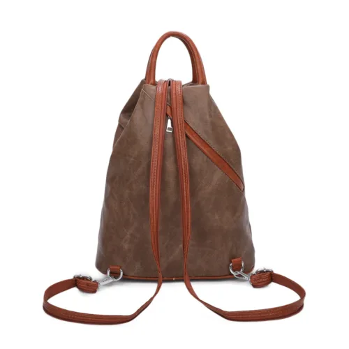 Faux Leather Backpack