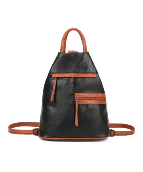 Faux Leather Backpack