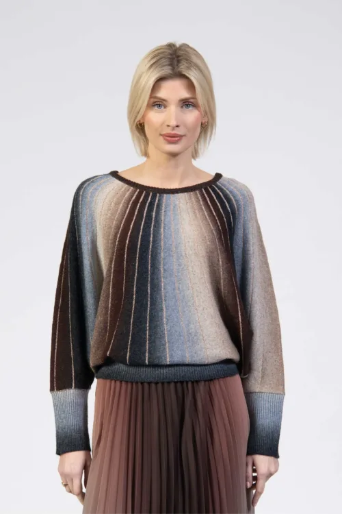 Batwing Block Colour Jumper