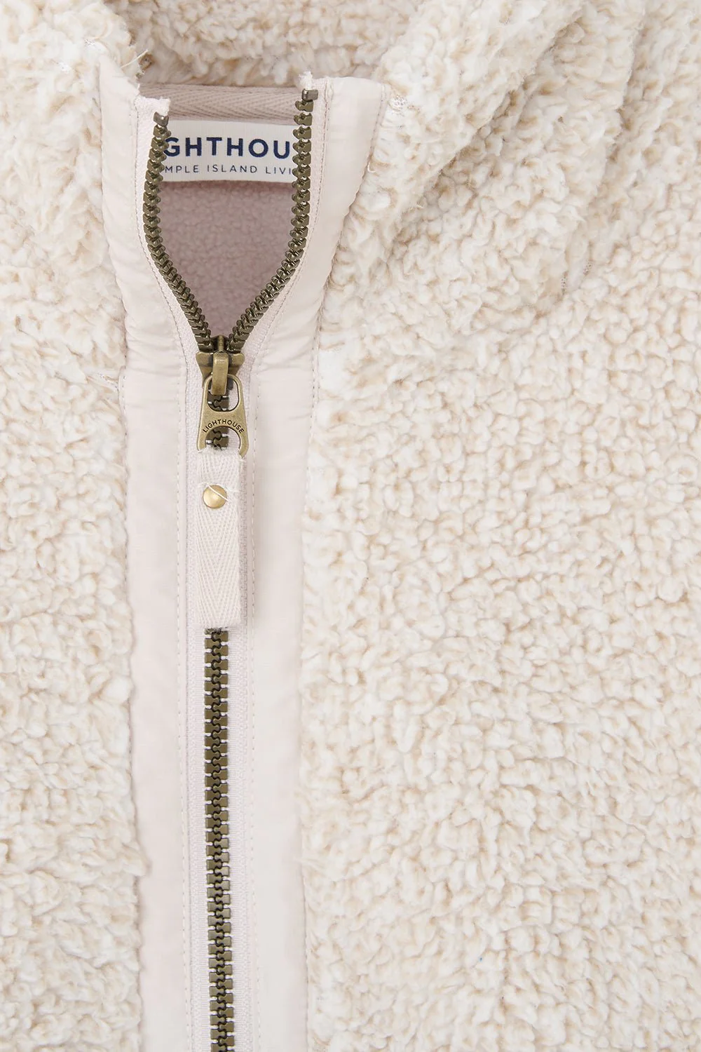 WOCLJU0093 - Cream 6 Lighthouse Cobh Full Zip Fleece