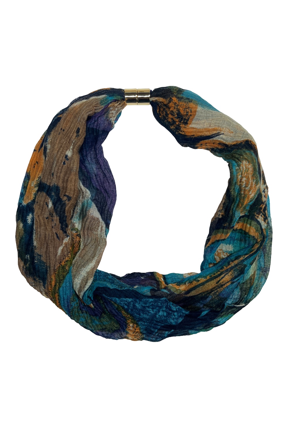 Abstract Tie Dye Pattern Magnetic Scarf
