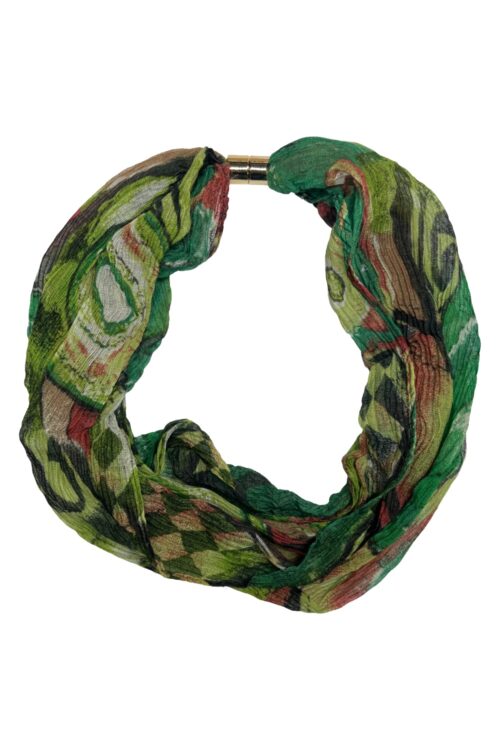 Abstract Tie Dye Pattern Magnetic Scarf