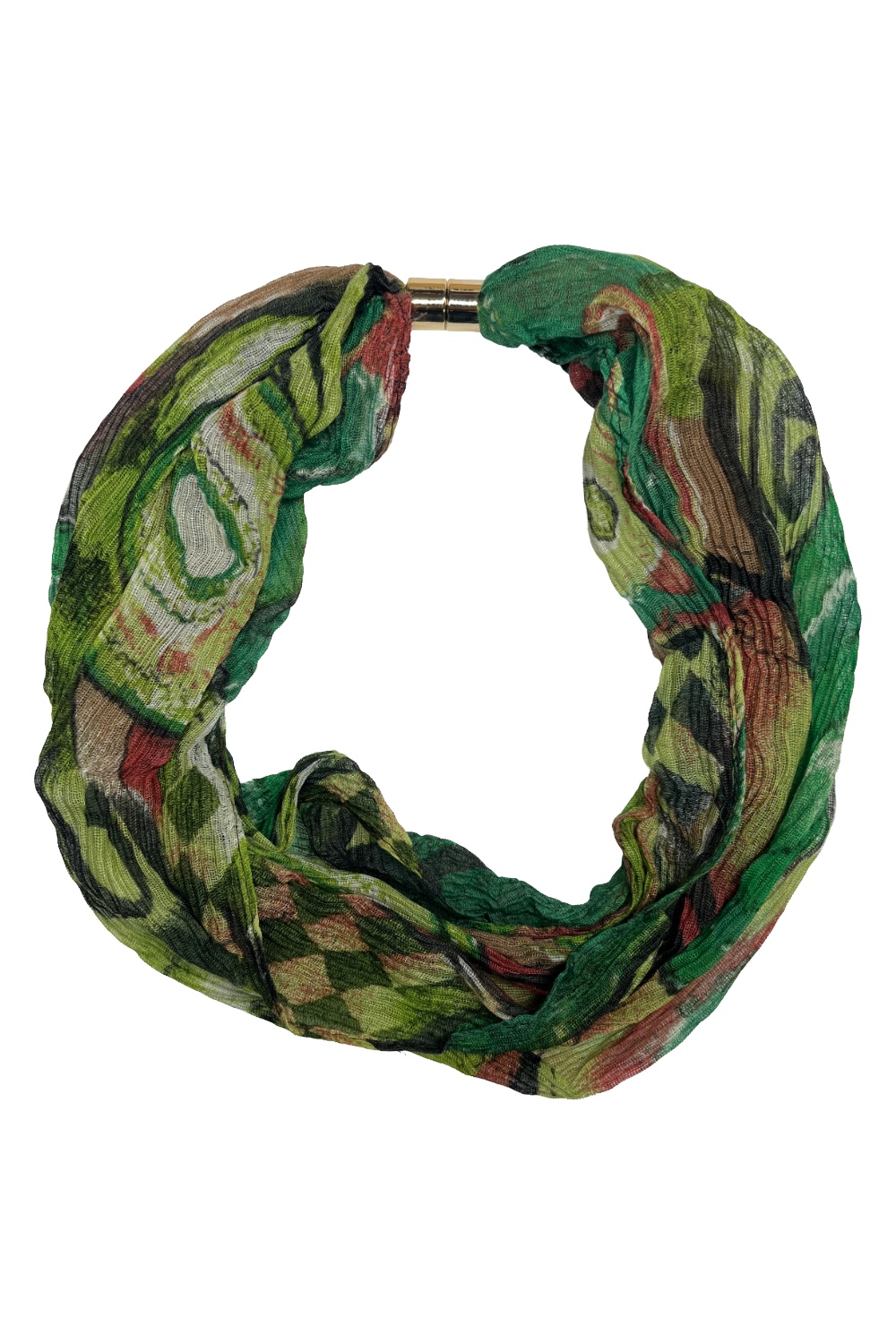Abstract Tie Dye Pattern Magnetic Scarf