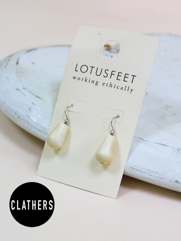 Teardrop Wooden Earrings