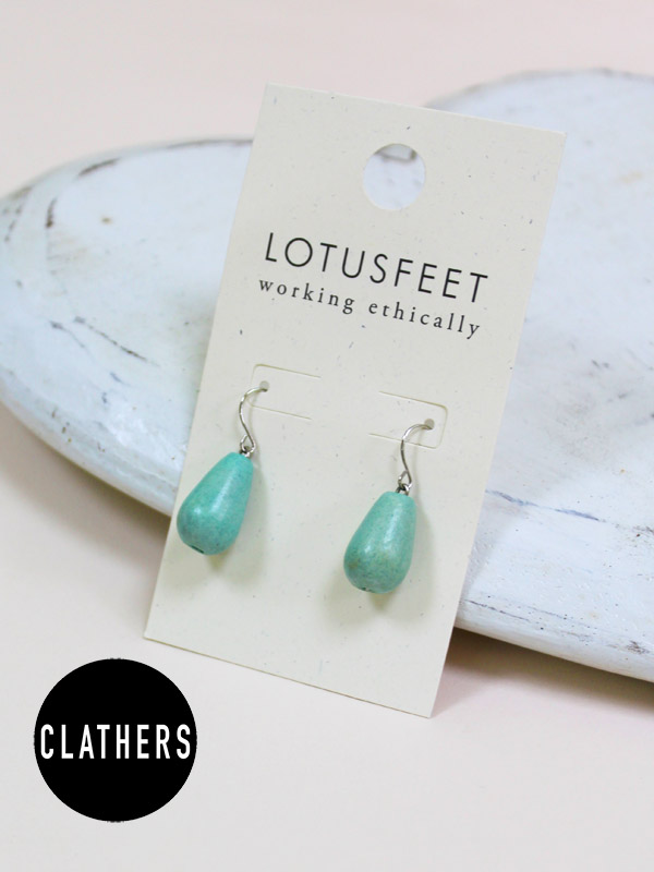 Teardrop Wooden Earrings