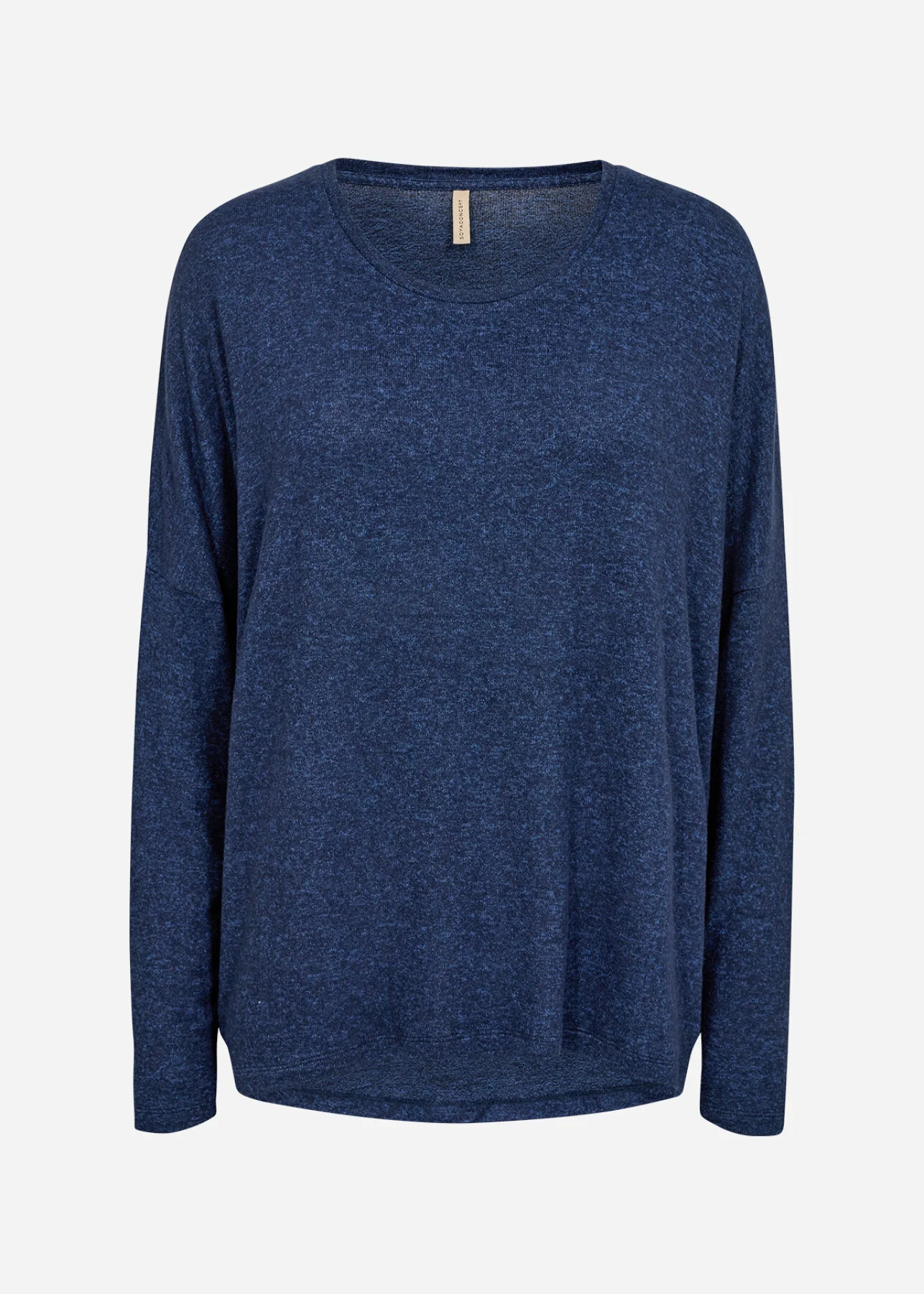 Stretchy Long Sleeve Soya Concept Top in Navy