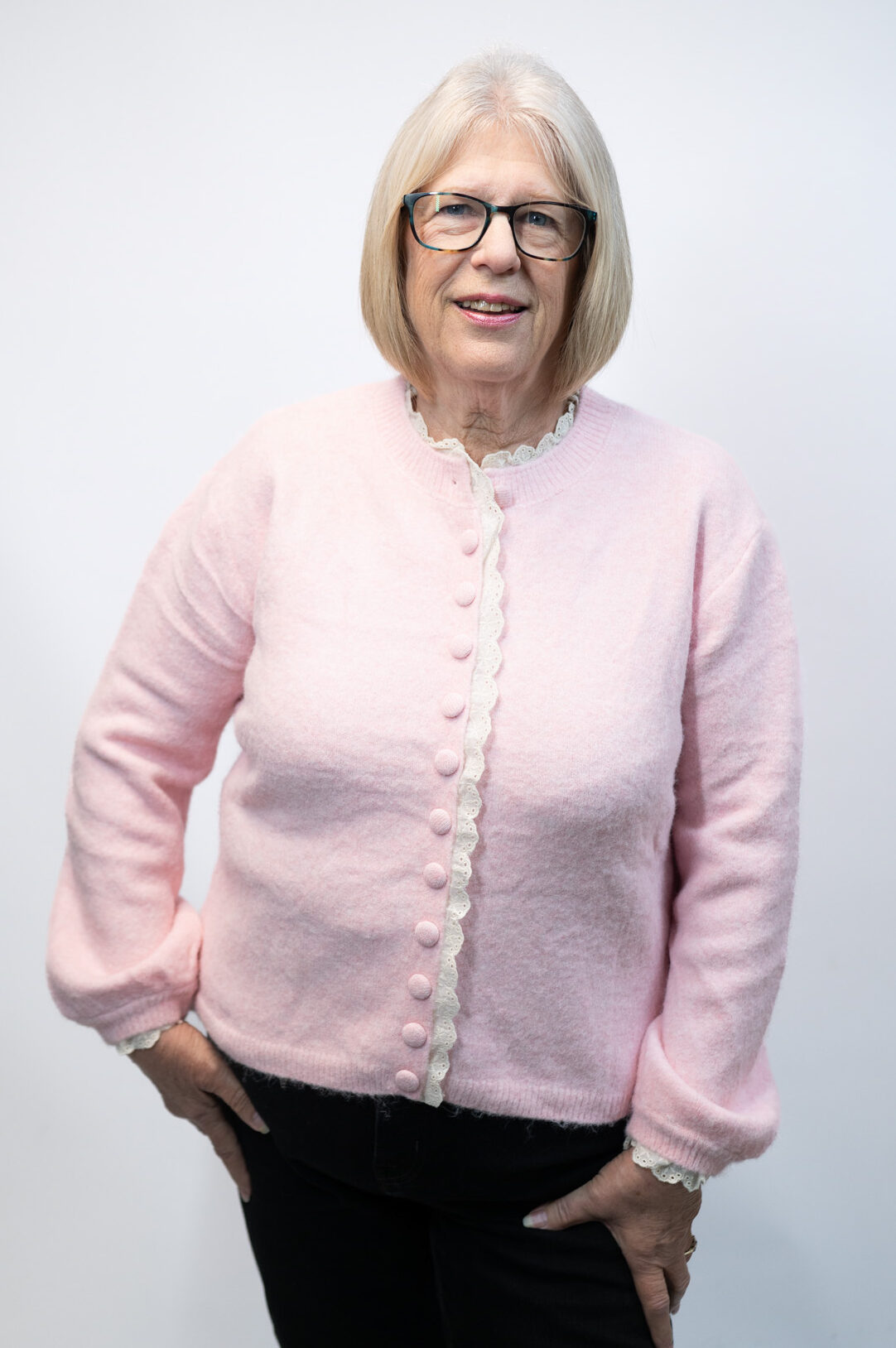 Lace Trim Buttoned Cardigan