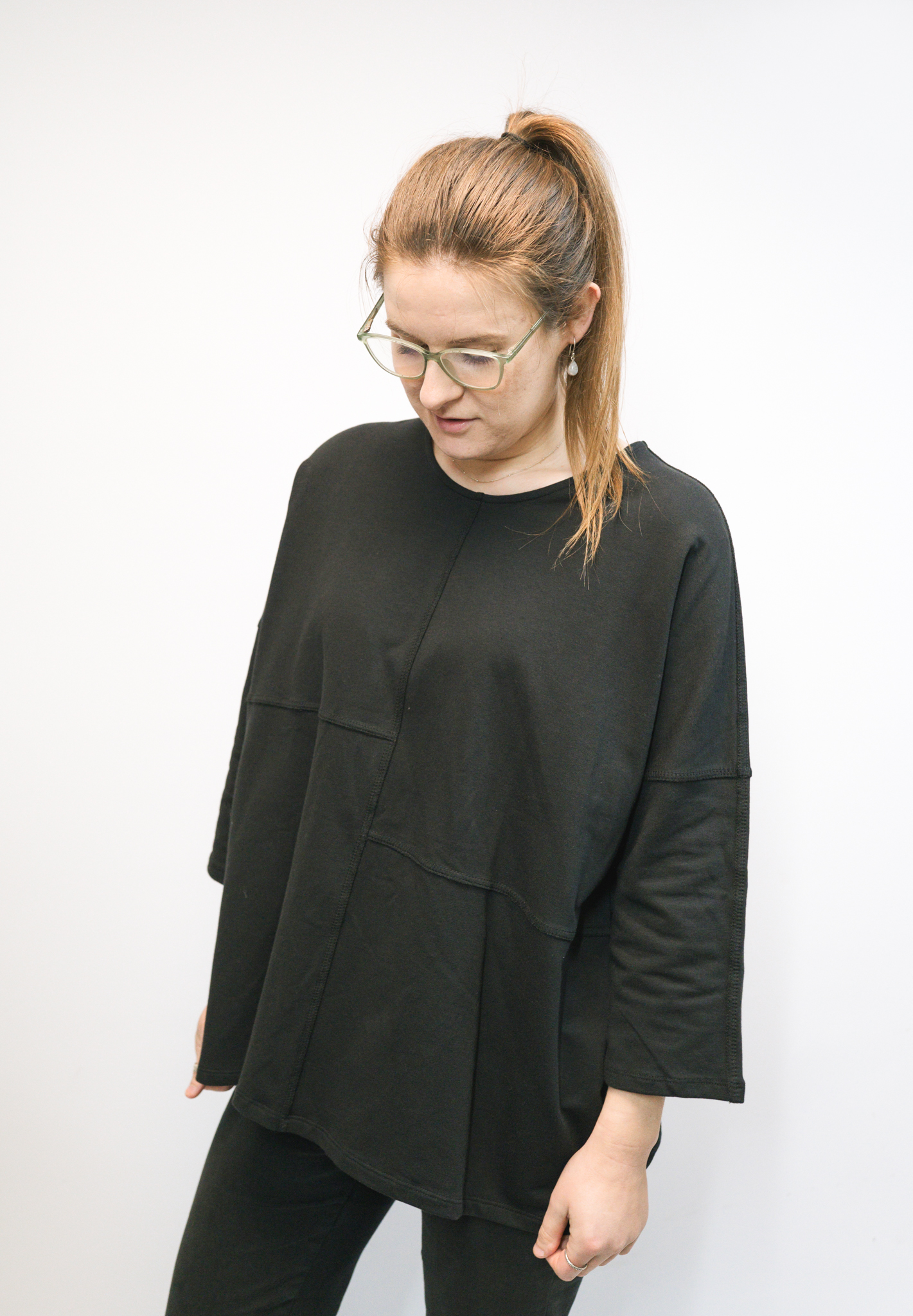 3/4 Sleeve Stitch Detail Top