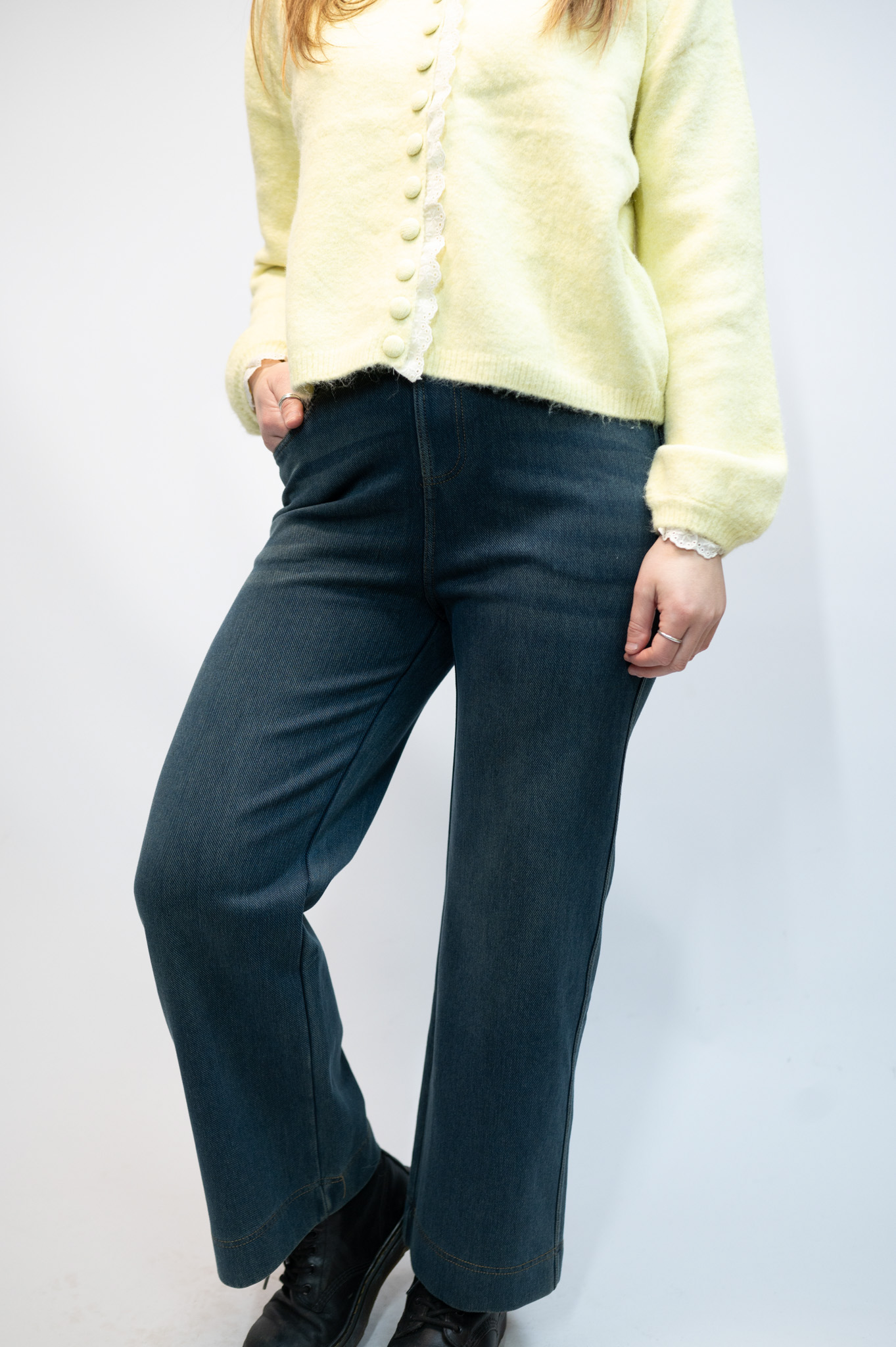 Wide Leg Stretchy Jeans