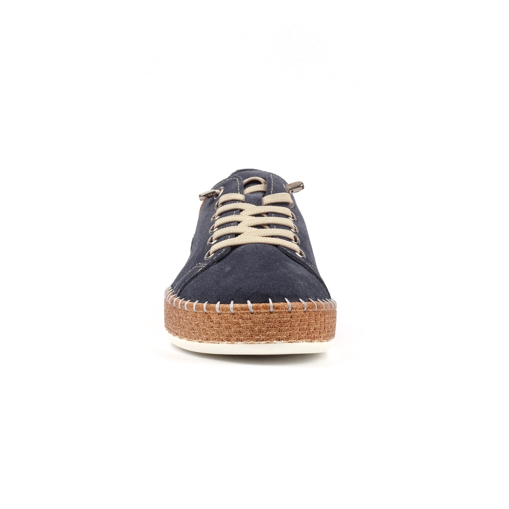 WOFTTR0018 - Navy 3 Maddison Suede Plimsole