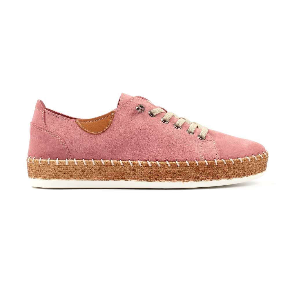 WOFTTR0018 - Pink Maddison Suede Plimsole