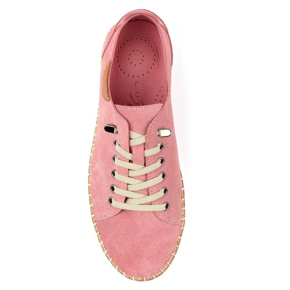 WOFTTR0018 - Pink 5 Maddison Suede Plimsole