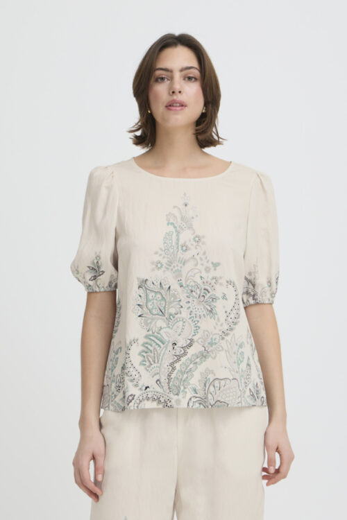 Paisley Cream Blouse