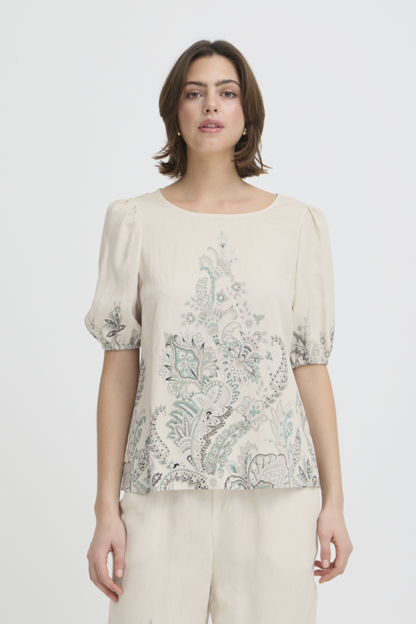 Paisley Cream Blouse