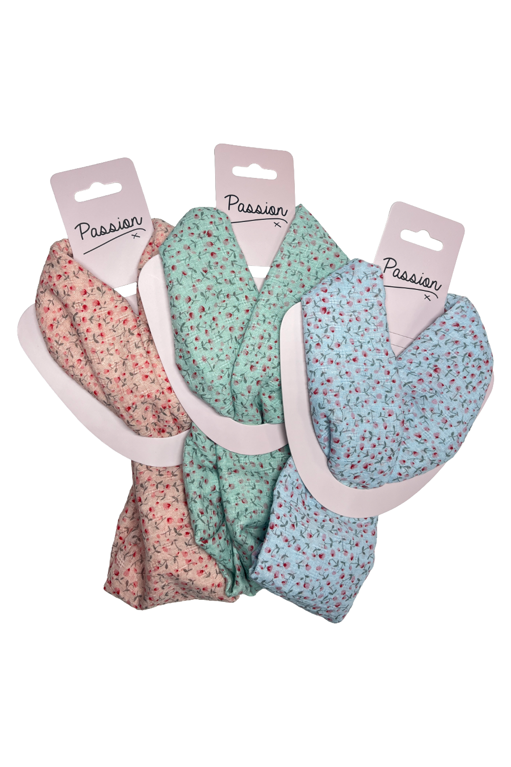 Small Flower Pastel Magnetic Scarf