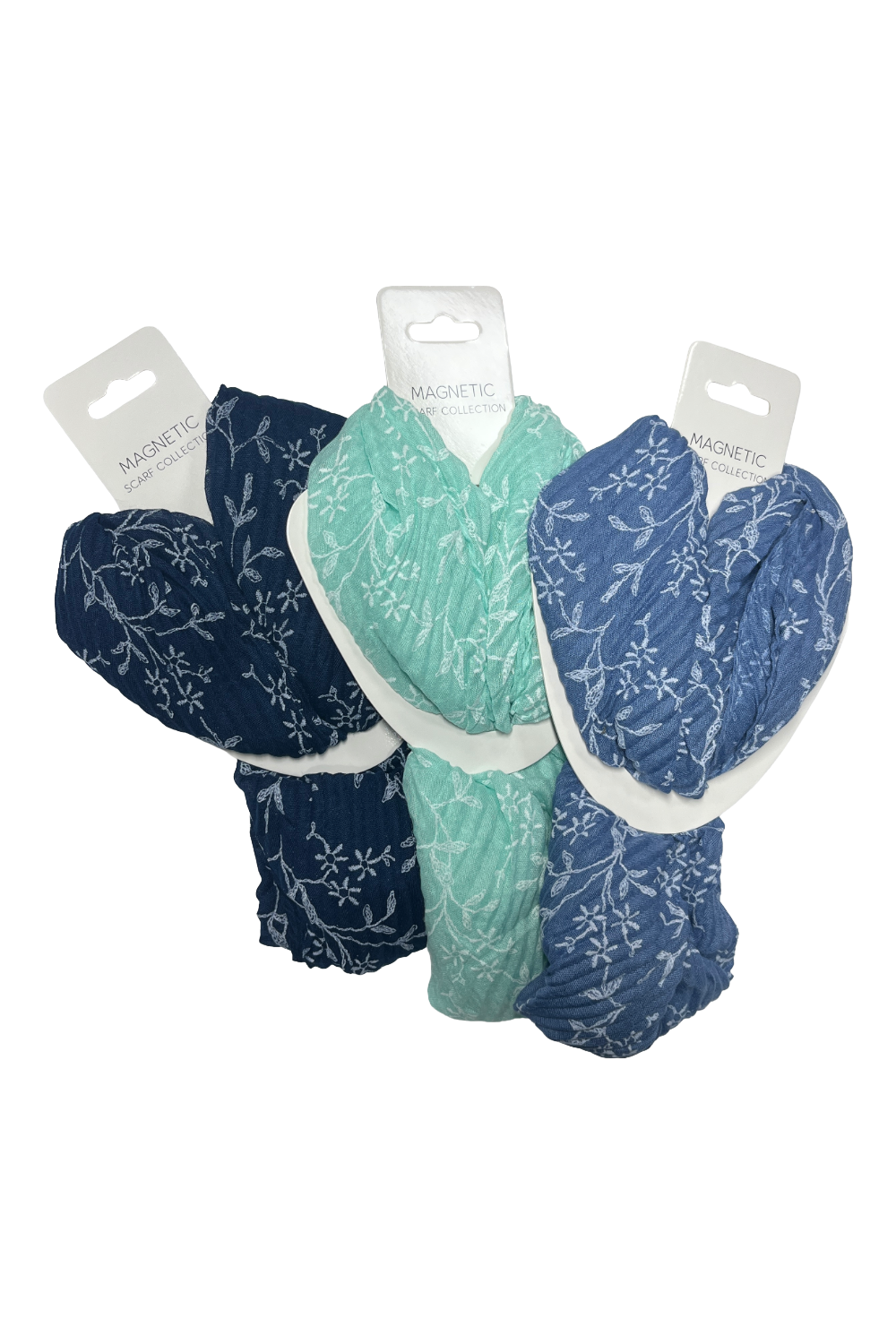 Embroidered Magnetic Scarf
