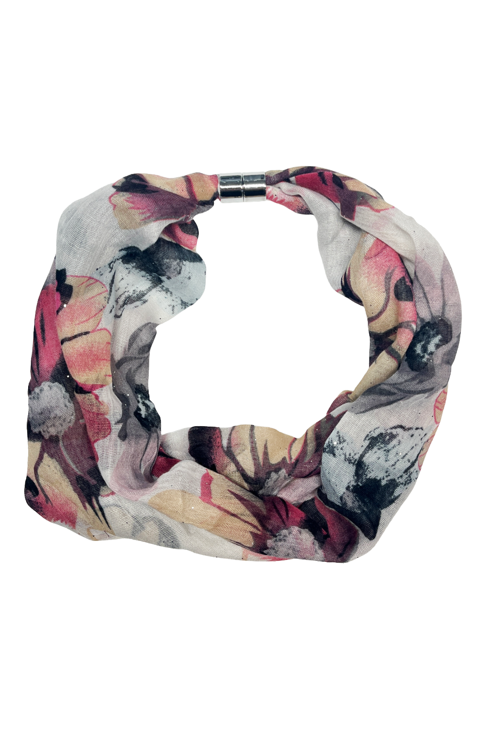 Clathers Scarves-57-WOACSC0187 Summer Floral Magnetic Scarf