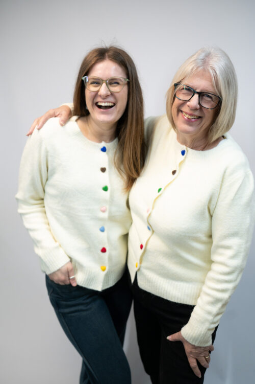 Rainbow Button Cream Cardigan