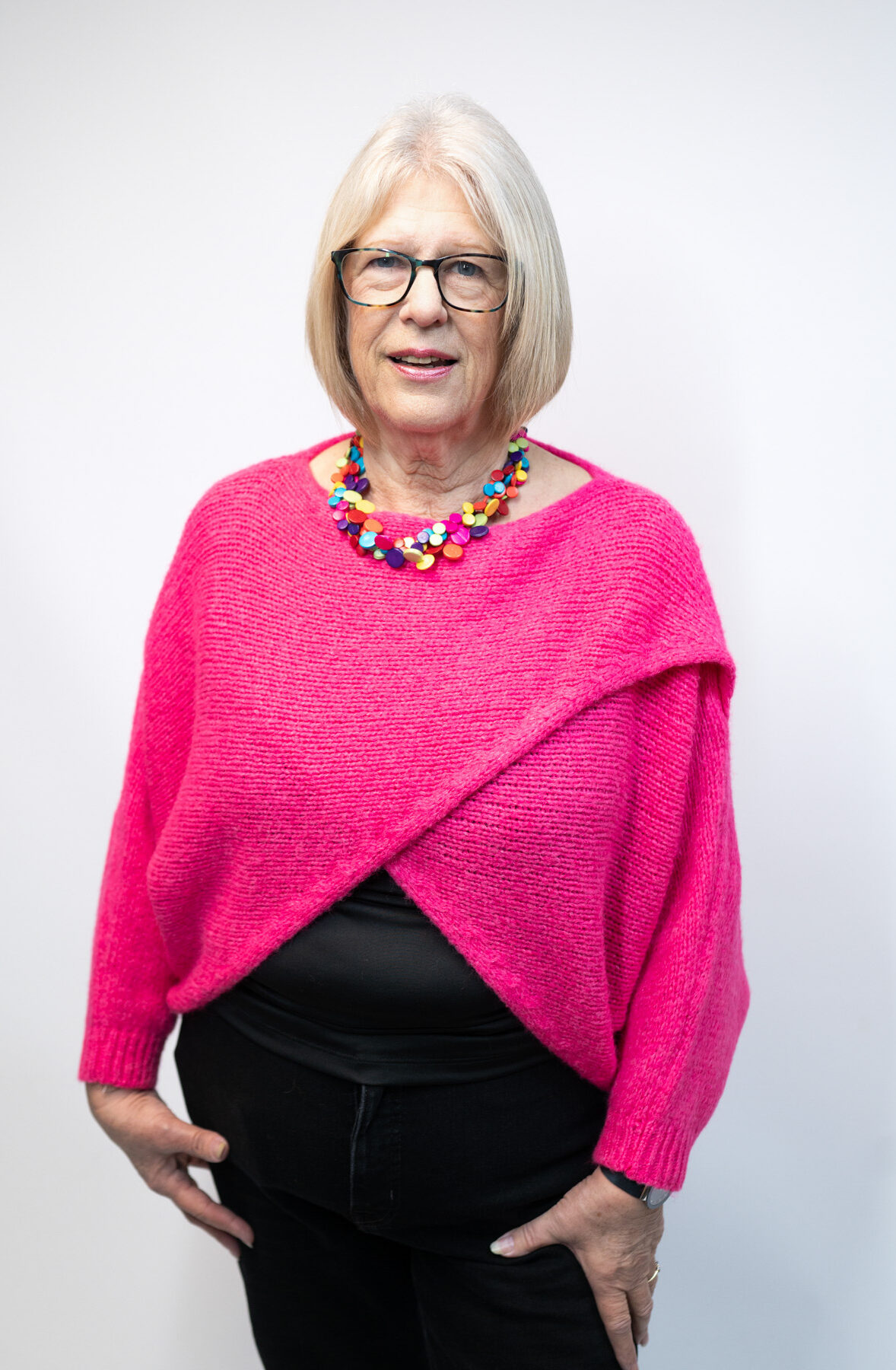 Shop The look - Crossover jumper - Cerise