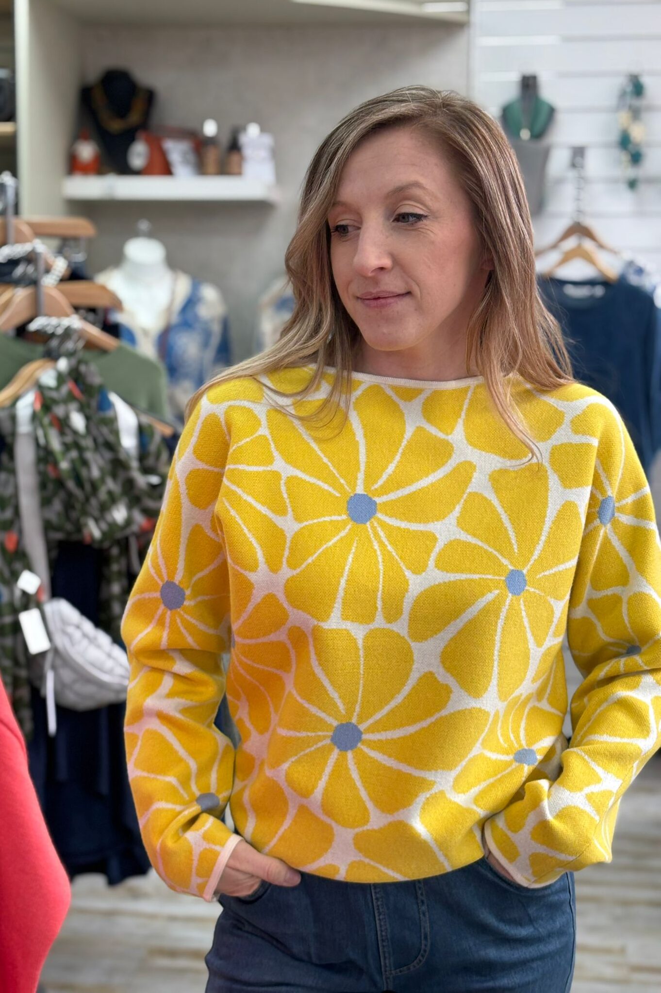 Alice Collins Daisy Patterned Jumper