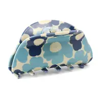 Retro Flower Claw Clip for Hair in blue