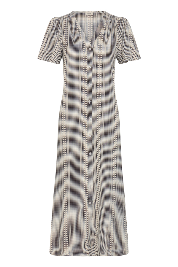 WOCLDR01281 Fransa Bronwen Patterned Sun Dress